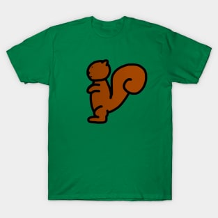 minimal squirrel (brown) T-Shirt